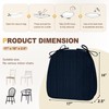 downluxe Chair Cushions for Dining Chairs, Waterproof Kitchen Chair Pads,