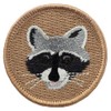 Raccoon Patrol Patch - 2" Diameter Round Embroidered Patch (Sew-on)