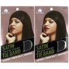 Dream World Women's Satin Deluxe Tie Band Black