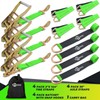 Trekassy 2”x 144” Car Tie Down Straps for Trailers with