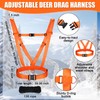 WinnerWhy Thickened Heavy Duty Deer Drag Sleds with 2 Rope,