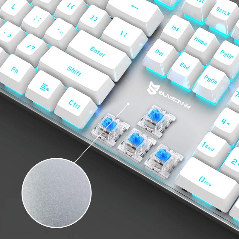 Merdia Mechanical Keyboard Gaming Keyboard | Blue Switch & Ice
