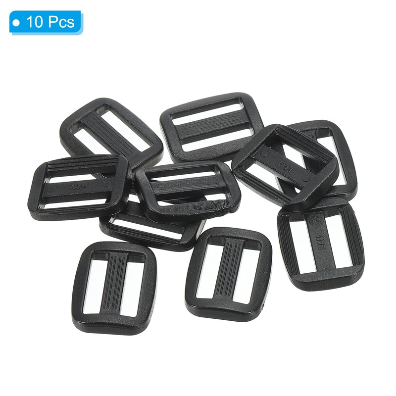 PATIKIL 80mm / 3 Inch Tri-Glide Slide Buckles, 10 Pack