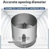 Therwen Backdraft Damper Duct Manual Volume Damper with Sleeve Galvanized
