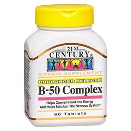 B-50 Complex Prolonged Release 60 Tabs By 21st Century