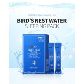 SNP - Bird's Nest Water Sleeping Pack - Maximum Hydration & Protection for All Dry Skin Types - 20 Pack - Best Gift Idea for Mom, Girlfriend, Wife, Her, Women (Bird's Nest)