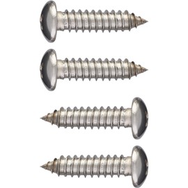 Cruiser Accessories 80430 License Plate Frame Fasteners, Tapping Stainless