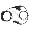 7.1mm Throat Mic Earpiece Retractable Walkie Talkie Headset with U94
