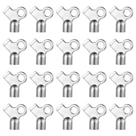 20 Pcs Radiator Bleed Key Set - Square Radiator Bleeder Valve Keys for Efficient Air Release, Compatible with Old Home Radiators, HVAC & Plumbing Systems - Includes Radiator Vent Wrench & Spigot Key