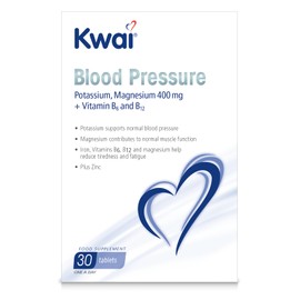 Kwai Blood Pressure Kwai Blood Pressure | Potassium to Support Normal Blood Pressure | Magnesium and Zinc contribute to Normal Heart Muscle Function I Iron and Vitamins B6 & B12 Improve Energy Levels | 90 Tablets