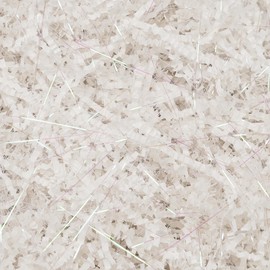 ROSYJUNE 8oz Crinkle Cut Paper Shred Filler, White Shredded Paper for Gift Baskets Boxes Filling, Birthday Wedding Valentines Day Decoration