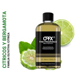 Esencia para difusor aroma Cítricos y Bergamota, 250ml, ultra concentrada para uso exclusivo en difusores profesionales y aromaterapia