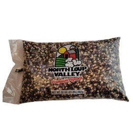 Popcorn County USA | Blue Un-Popped Popcorn | Blue Kernels Pop White, Small & Extra Crunchy | Non GMO and Gluten Free | Movie Night Snack | Made in Nebraska | 2 lb Bag (6 Pack, Blue)