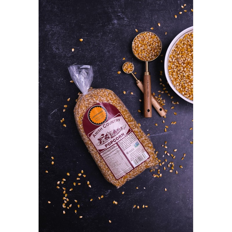 Amish Country Popcorn | 2 Lb Ladyfinger Kernels | Old