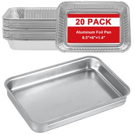 93305 Grease Catch Pan with 20 Pack 6415 Drip Pans for Weber Genesis II 3 Burners & Spirit 2/3 Burners, Genesis Silver/Gold/Platinum,1000-5500, Summit Grills, Disposable Aluminum Foil Grease Trays