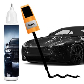 Gloss Black Touch Up Paint For Cars, 2-In-1 Car Touch Up Paint Kit For Deep & Surface Scratches, Universal Color Match For All Vehicles, Quick & Easy Application(12 Ml)