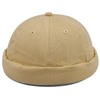 Clakllie Lightweight Brimless Hat Daily Beanie Docker Cap Plain Sailor