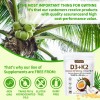 Gwynne Vitamina 000ui 200mcg 120cápsulas Aceite Coco Vírgenapoyo Óseo Inmunológico