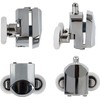 Set of 8 Twin Shower Door Rollers Runners Wheels Pulleys