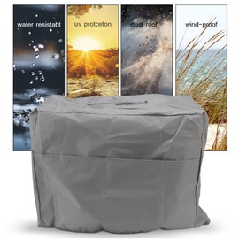 Welding Machine Cover, Welding Machine Canopy Watertight190T Silver Plated Polyester Taffeta Proof Welder Dust Protective Welder Cover (47x28x37cm Grey)