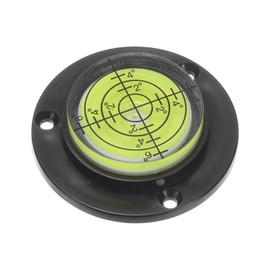 sourcing map High Precision Horizontal Bubble Level 49x12mm Round Bull's-Eye Level Measuring Layout Tools for RV TV Picture Frame Hanging Tool Leveler, Black Green