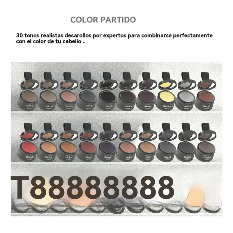 ! Kb Cubre Canas For Mujer Retoque Raices Polvos Retoca