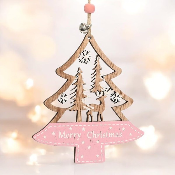 Axahuhavn 1PC Merry Christmas Gnome Wooden Pendant Christmas Decorations for
