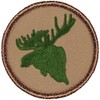 The Green Moose Patrol Patch - 2" Diameter Round Embroidered