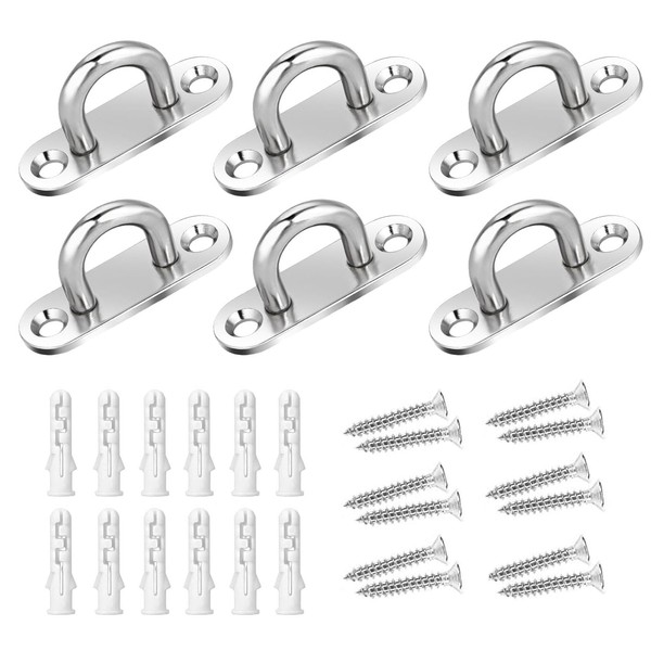 QGH 6 Pcs Heavy Duty Eye Plate Pad - 304