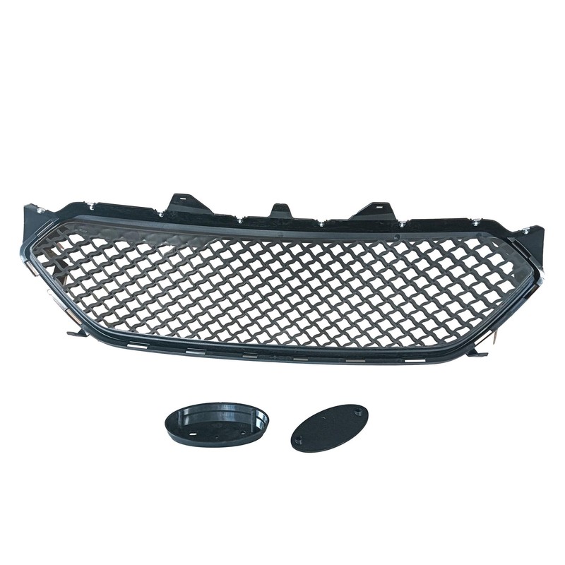 UnayKolb Front Bumper Grille Matte Black Grill Assembly Fits 2013-2019