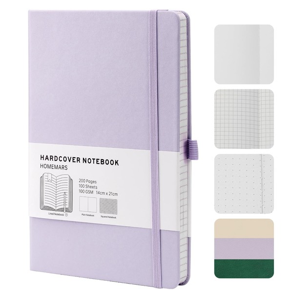HOMEMARS Notebook, Notebook, 21 cm x 14.5 cm, Notebook A5