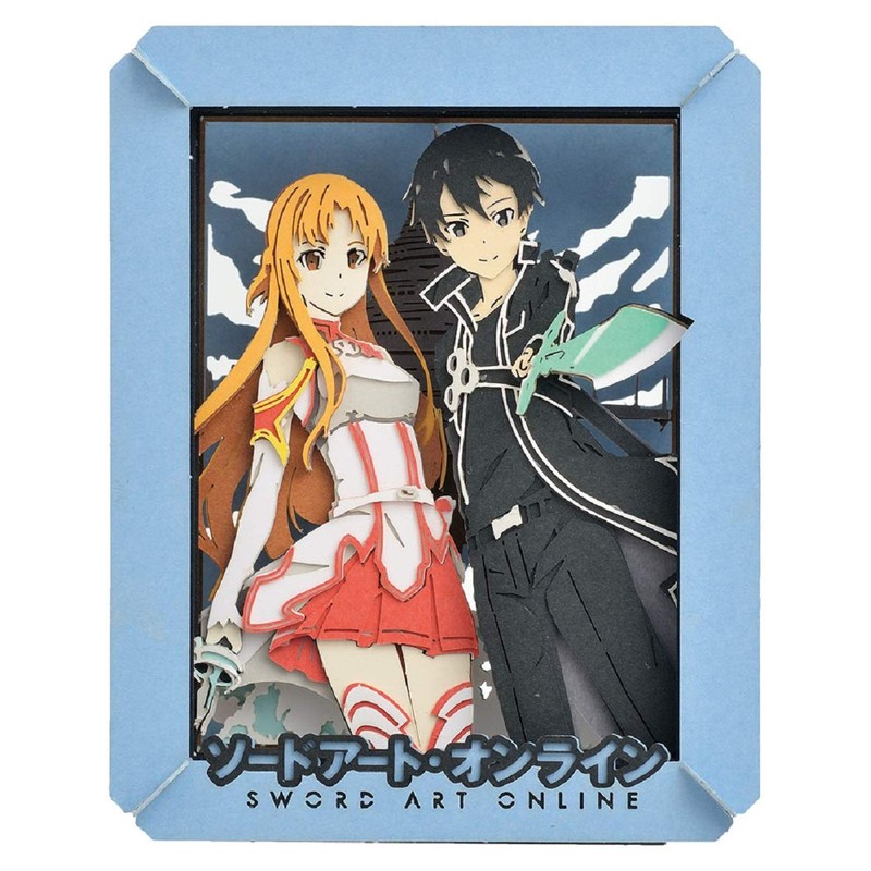 エンスカイ ソードアート・オンライン PT-136 キリトとアスナ 約H100×W80×D42mm 紙製