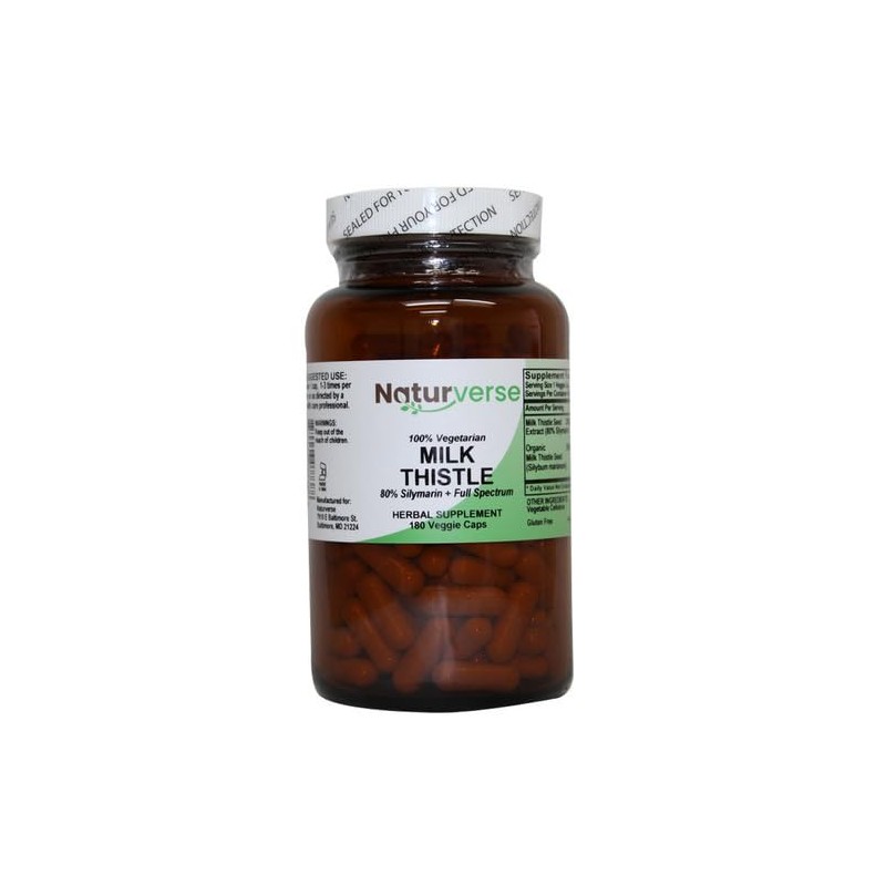 Naturverse Naturverse Milk Thistle Powder Capsules Standardized 180 VegCaps