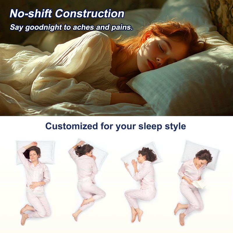 Favocama Pillows Queen Size Set of 4 Hotel Collection Bed