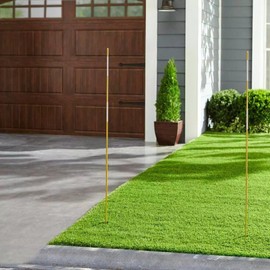 MR.Garden Landscape Driveway Markers Snow Stakes 48in Yellow Reflective Rod 5/16in 20Pcs