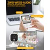 OBVHNUA Babyphone mit Kamera 720p IPS Video Babyphone 2,8" mit