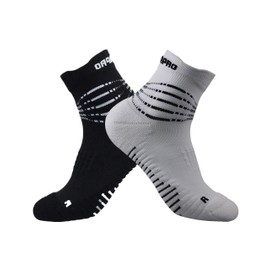3D Multi-Performance Cushioned Running Socks with Anti-Stress-Blister Moisture Wicking for Men & Women 2 Pairs BW XL