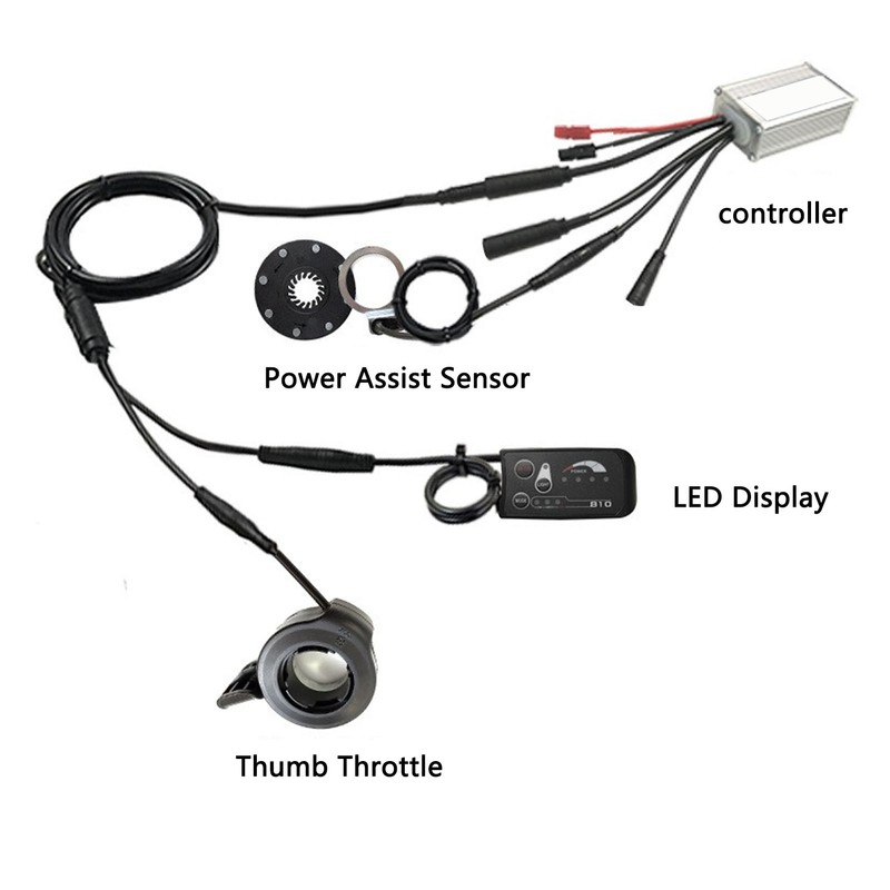 Bicycle Lithium Battery Conversion Kit 15A Controller LED S810 Display