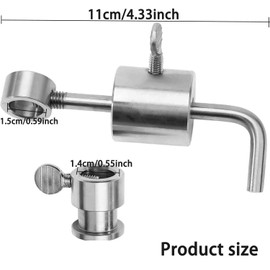 Lyfengdeam Stainless Steel Weight Balancer, BBQ Oven Rod Balance Skewer Limiter, Rotisserie Roast Chicken Set