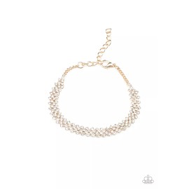 Paparazzi Jewelry Accessories - Vintage - Chicly Candescent - Gold Bracelet