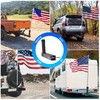 Tanfix Hitch Mount Flagpole Holder, Heavy-Duty Flag Pole Holder for