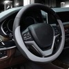 Valleycomfy Microfiber Leather Steering Wheel Cover Large-Size for F150 F250