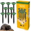 2026 Upgrade Mole Repellent Solar Powered, Vibrating Solar Mole Repellent