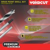 Brad Point Drill Bits Set, 15pcs 12 Inch Long Wood