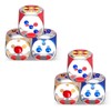 LvYiLinggg 6 Sided 25mm Clear Large Dice for Party, KTV,
