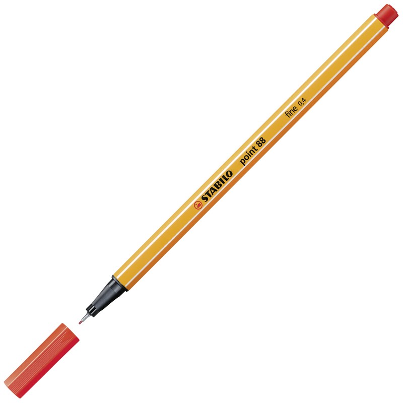 Fineliner STABILO Point 88 Single Pen Light Red
