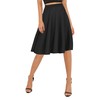Urban CoCo Women's Basic Elastic Waist A-line Solid Flared Midi