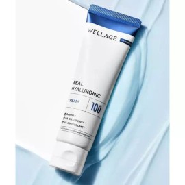 WELLAGE 리얼 히알루로닉 100 크림 80ml (+블루앰플마스크 2매 증정) 2031630 WELLAGE Real Hyaluronic 100 Cream 80ml (+ 2 Blue Ampoule Masks Gift) 2031630