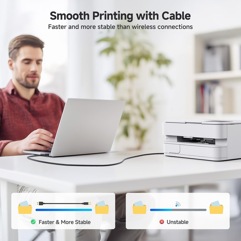 Cable Matters USB Printer Cable - 6ft, USB A to