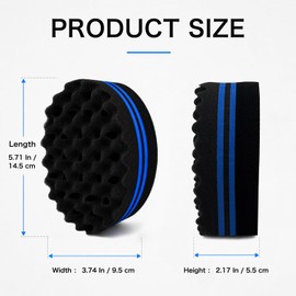 Hair Sponge for Black Men Curl Twist Brush Natural Afro 4C Styling